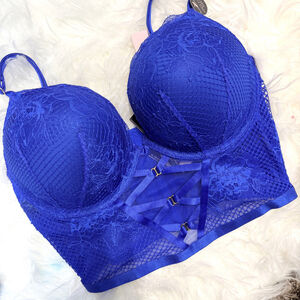 Women's Victoria's Secret Blue Bombshell Plunge Bra 32D NEW WITH TAGS